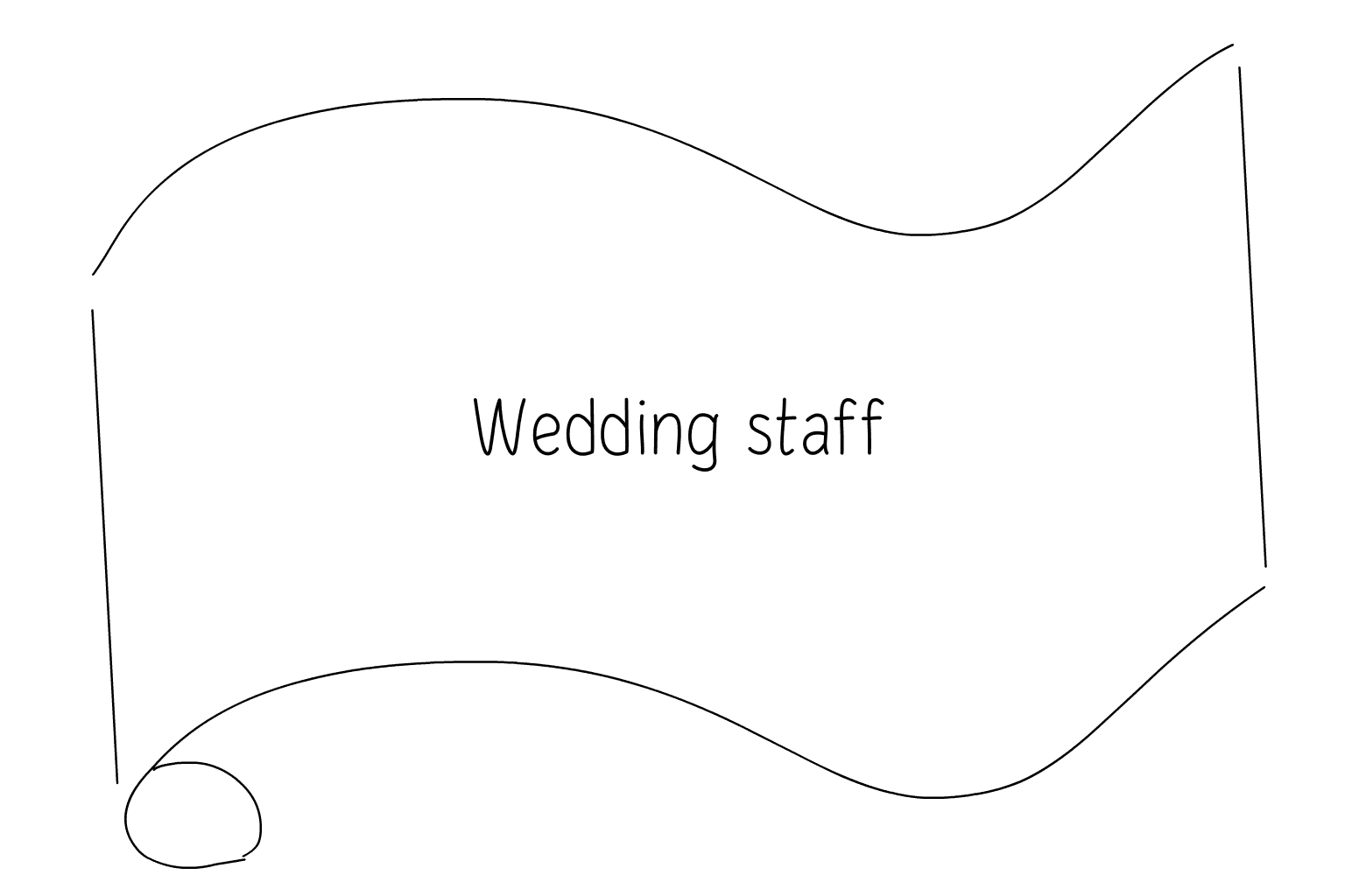 Ilustração de Pessoal do Serviço de Casamentos