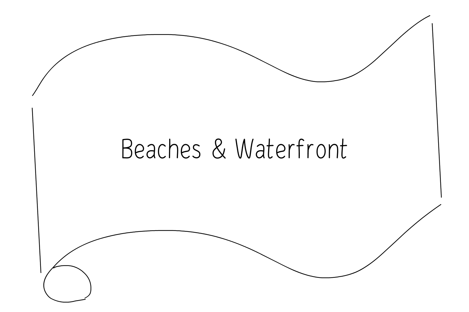 Ilustração de Praias e Orla Marítima