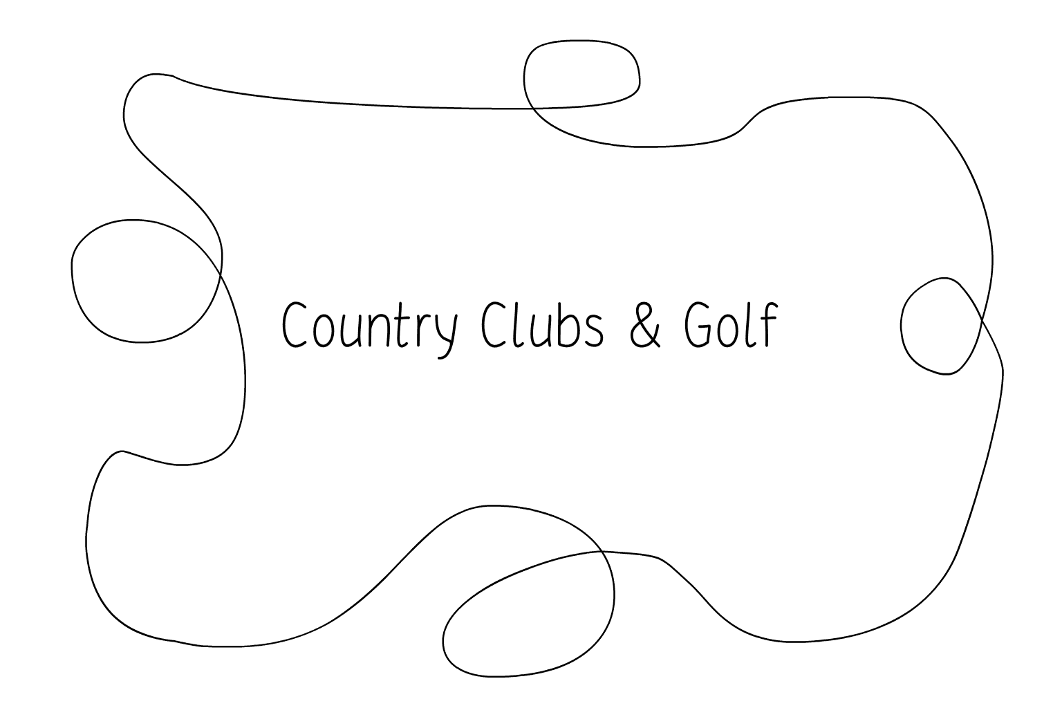 Illustration de mariage country club