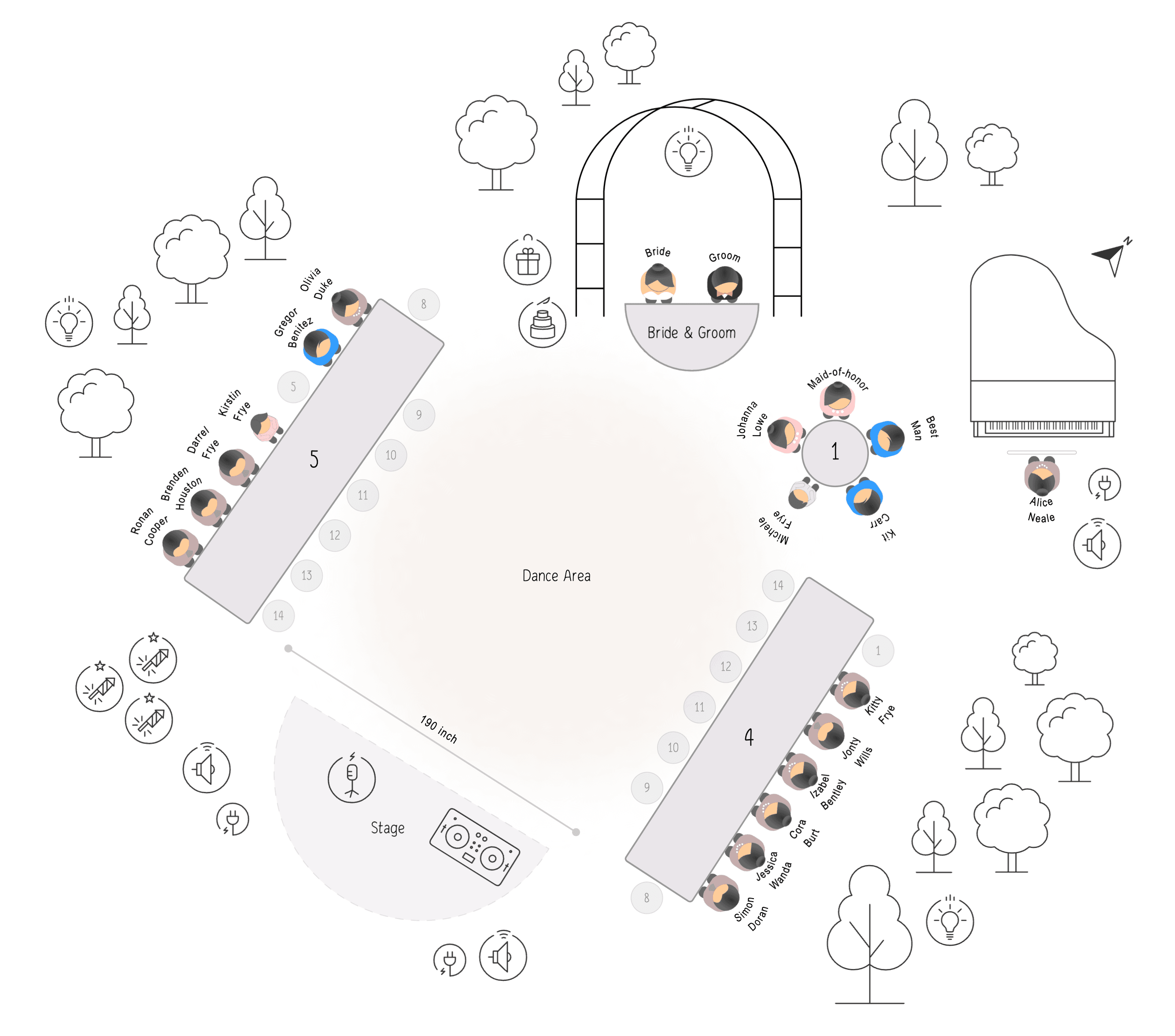 Plantilla de solicitud de plano de asientos